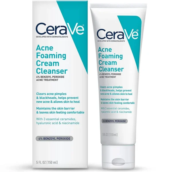 CeraVe Acne Foaming Cream Cleanser – 150ml